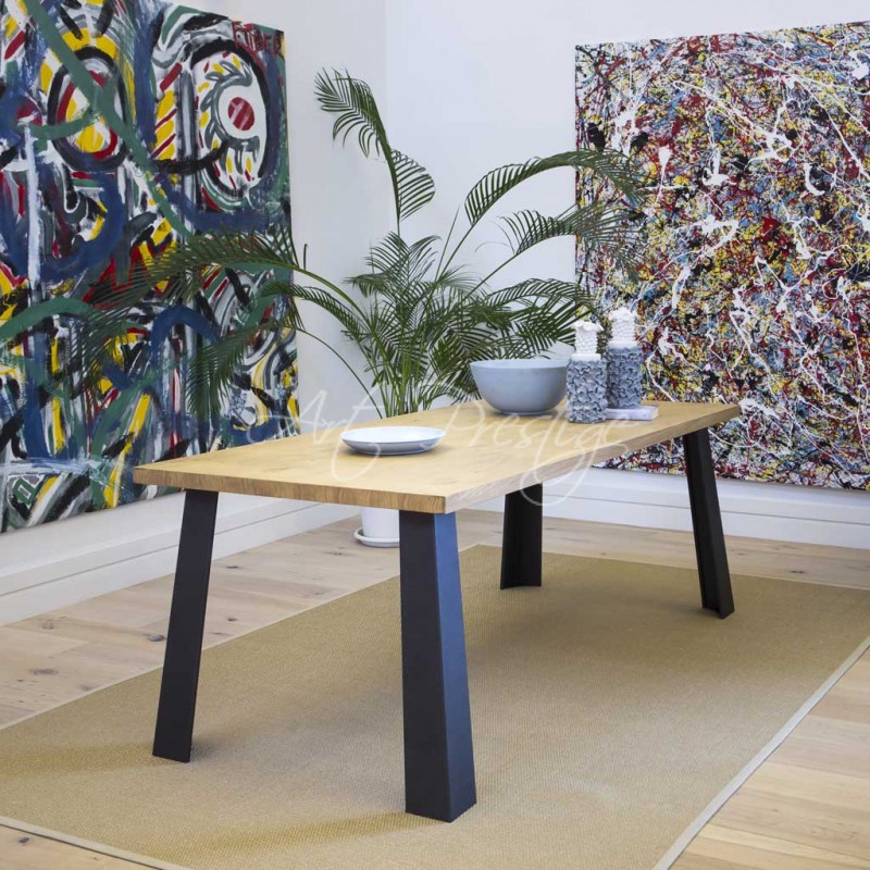 Art.LF060 Table with oak top