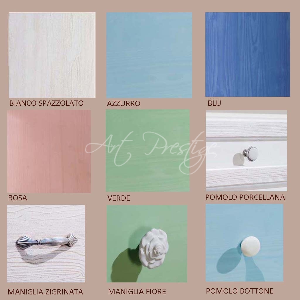 Art.2218/A Comoncino abete blu e bianco - immagine 2