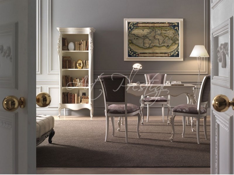 Art.1020/T Libreria con preziosi intagli - immagine 3