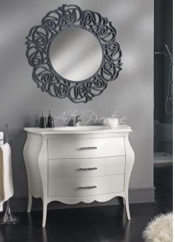 Art.1378/A Specchio antracite a intaglio - immagine 3