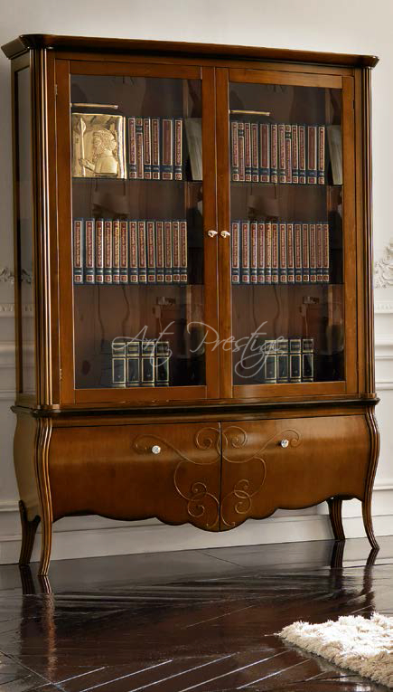 Art.FR003-4 Showcase library two doors