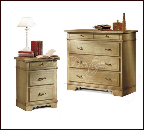 Art.891/T Comò e comodino stile country