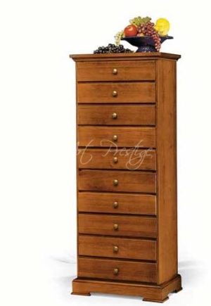 Art.116/A Chest of drawers with walnut finish