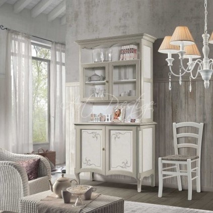 Art.257/G Credenza con vetrina shabby - immagine 2