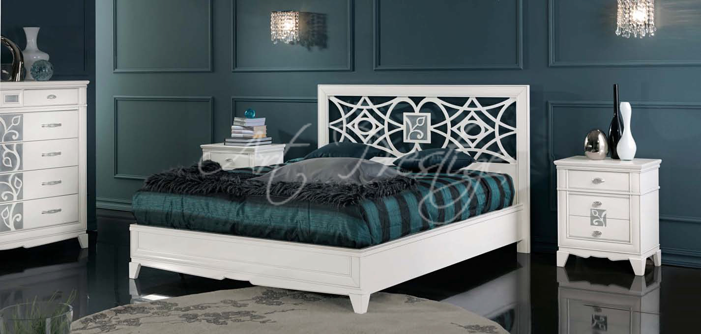 Art.3168-3152 White double bed
