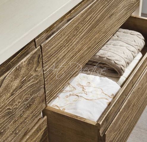Art.3228/A Comò bicolore sei cassetti - immagine 2