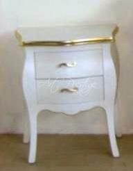Art.1429 Comò e comodini laccati bianco - immagine 3