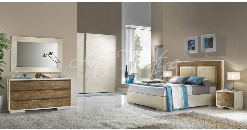 Art.3228/A Comò bicolore sei cassetti - immagine 4