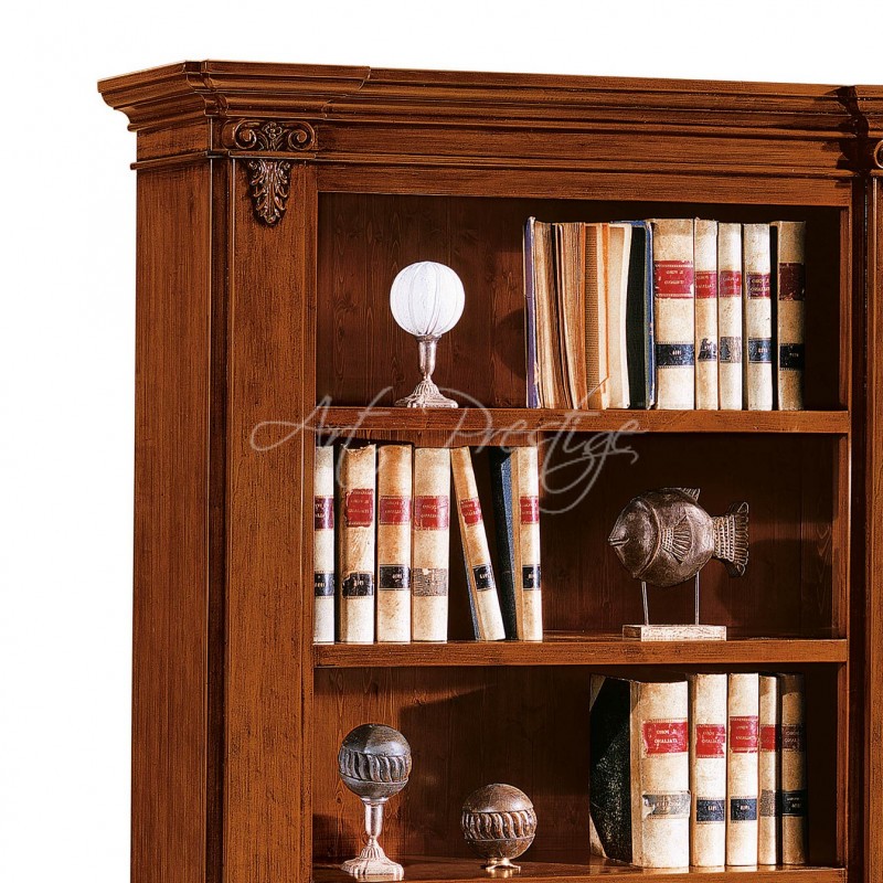 Art.407/A Libreria 2 ante classica noce - immagine 2