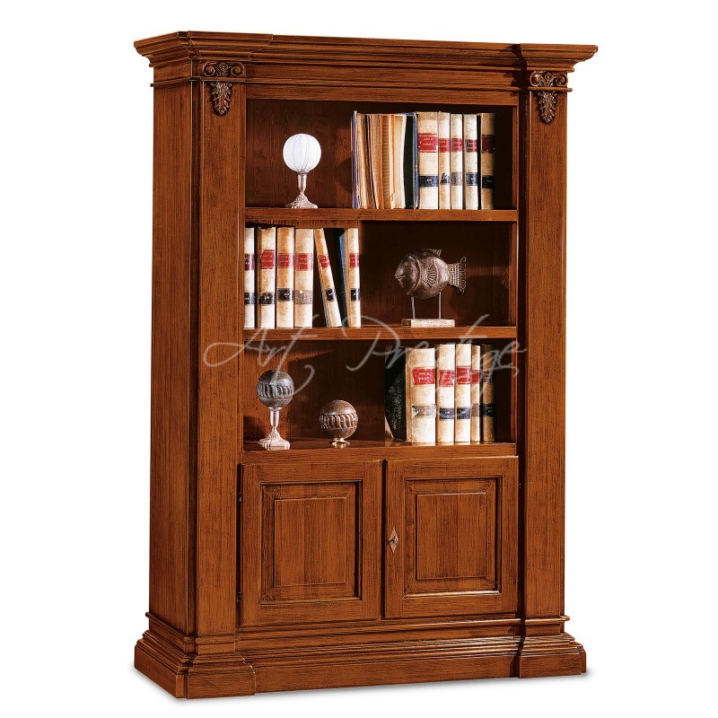 Art.407/A Libreria 2 ante classica noce - immagine 3