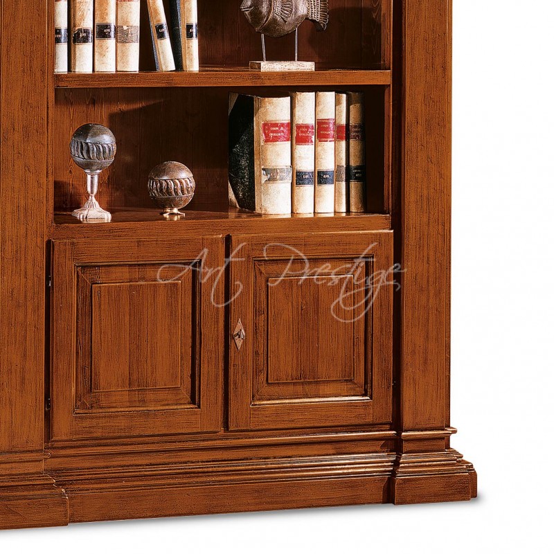 Art.407/A Libreria 2 ante classica noce - immagine 4