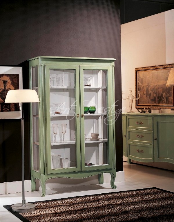 Art.252/G Vetrina bombata verde chiaro
