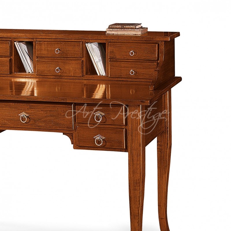Art.5013/A Scrittoio con alzata 11 cassetti - immagine 2