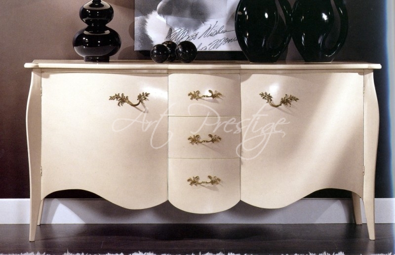 Art.2178 Ivory rounded sideboard