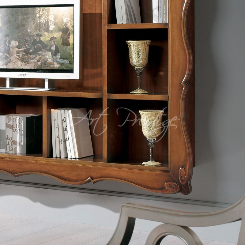 Art.H6006 Porta tv libreria noce - immagine 4