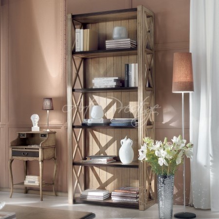 Art.H642 Libreria a parete con scrittoio - immagine 6