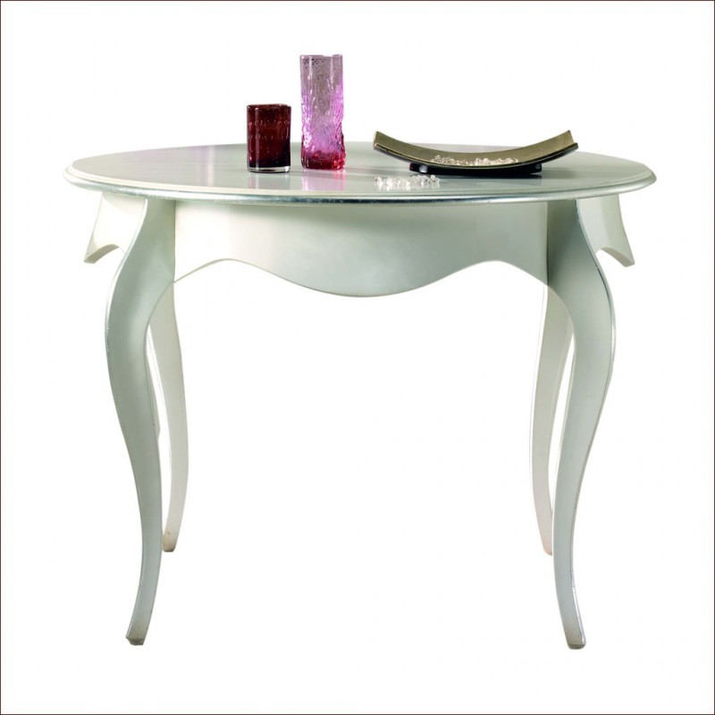 Art.718/G Tavolo sagomato rotondo gambe sciabola