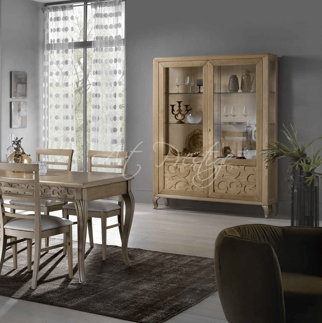 Art.FSM784 Sedia contemporanea con seduta imbottita - immagine 3
