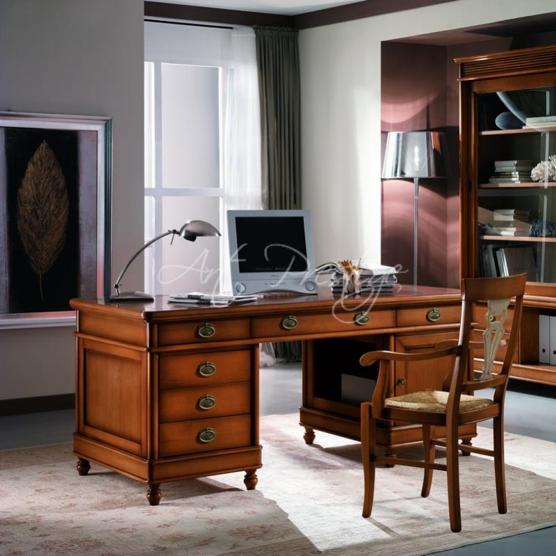 Art.807/G Scrivania porta computer noce - Art Prestige – Luxury Furniture