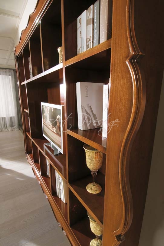 Art.H6006 Porta tv libreria noce - immagine 2