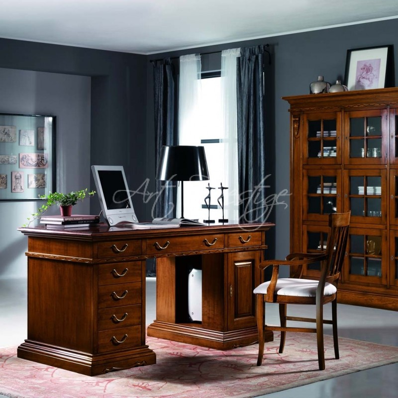 Art.888/G Scrivania grande classica - Art Prestige – Luxury Furniture