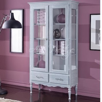 Art.952/N Vetrina 2 porte 2 cassetti - immagine 2