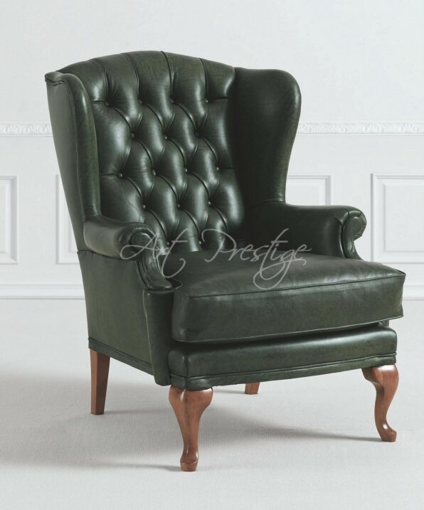 Art.516/P Classic eco-leather armchair