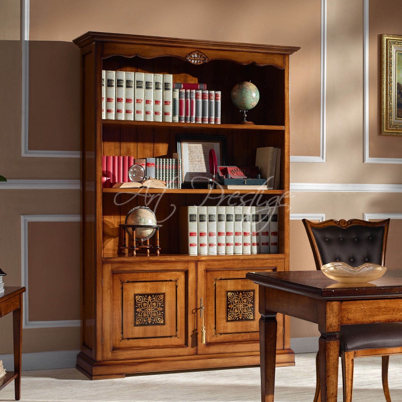 Art.6176 Libreria classica intarsio Iris