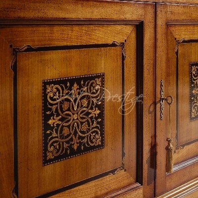 Art.6176 Libreria classica intarsio Iris - immagine 2