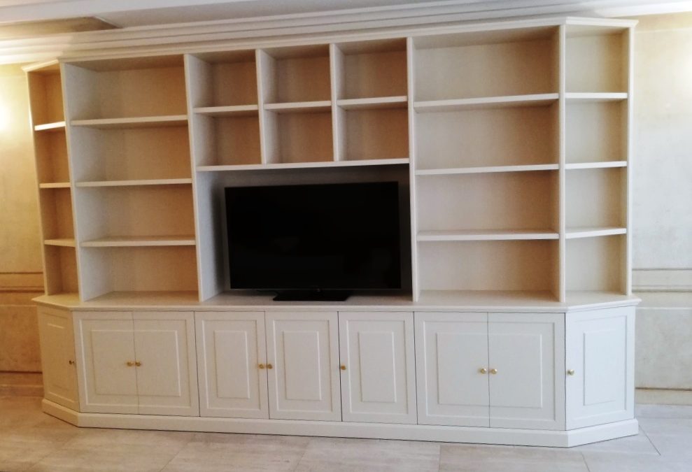 Custom wooden bookcase