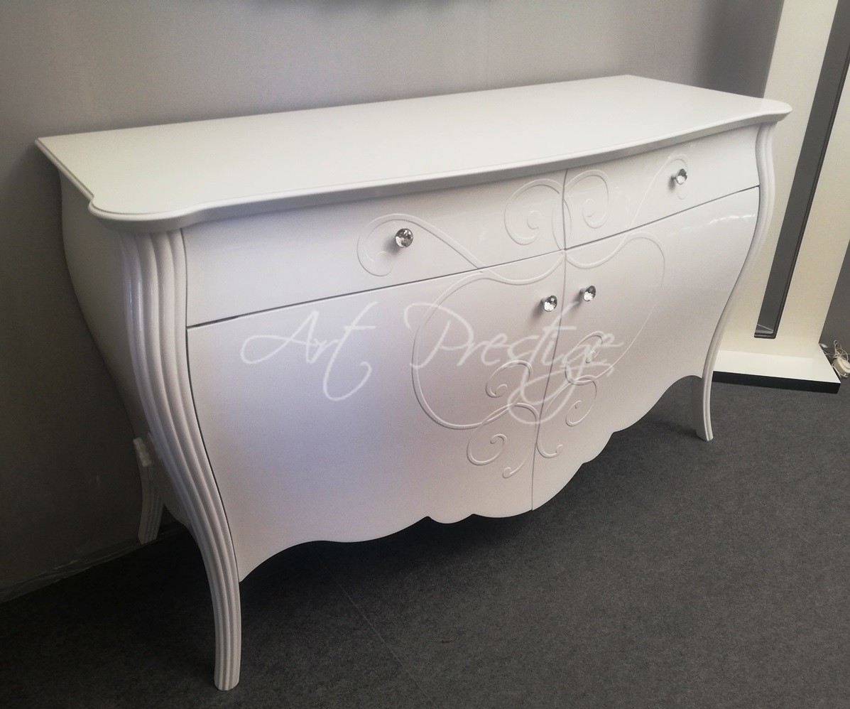 Elegante credenza bombata 2 porte 2 cassetti - immagine 2