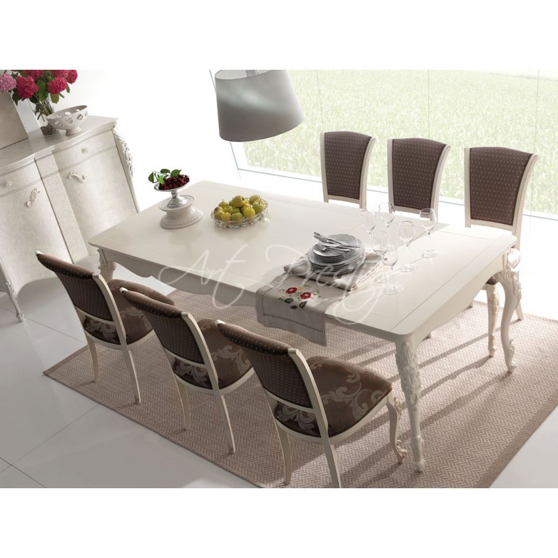 Art.1007/T Tavolo sagomato allungabile