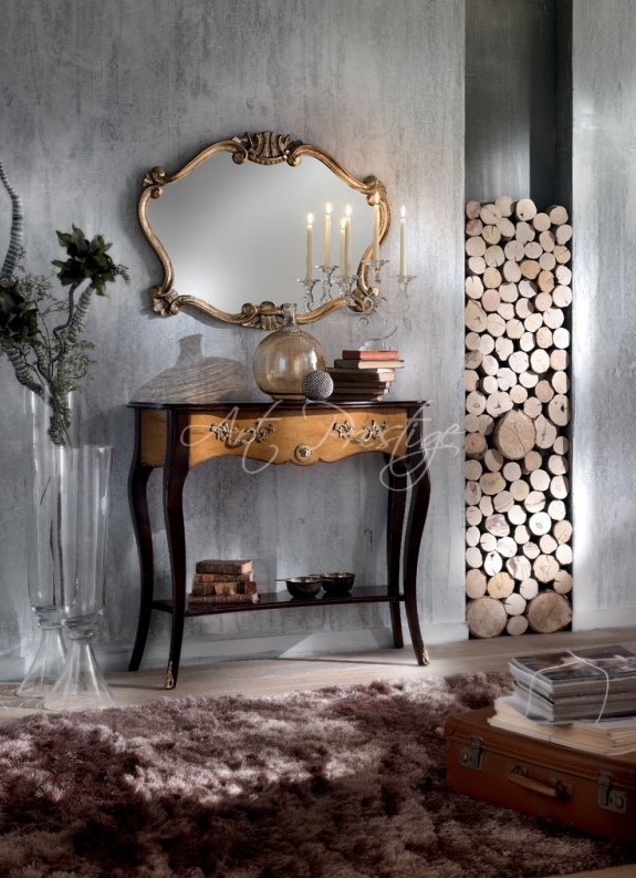Art.H6128 Specchiera con intagli oro - immagine 4
