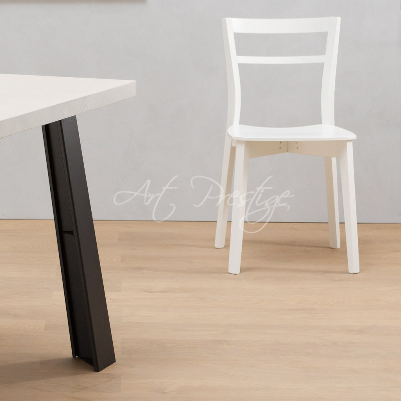 Art.LF061 Oak table with metal legs - Image 4