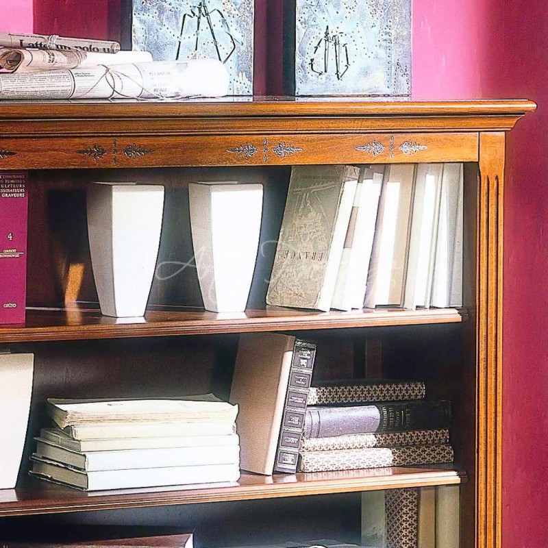 Art.809/GL Libreria bassa 2 ripiani 3 vani - immagine 3
