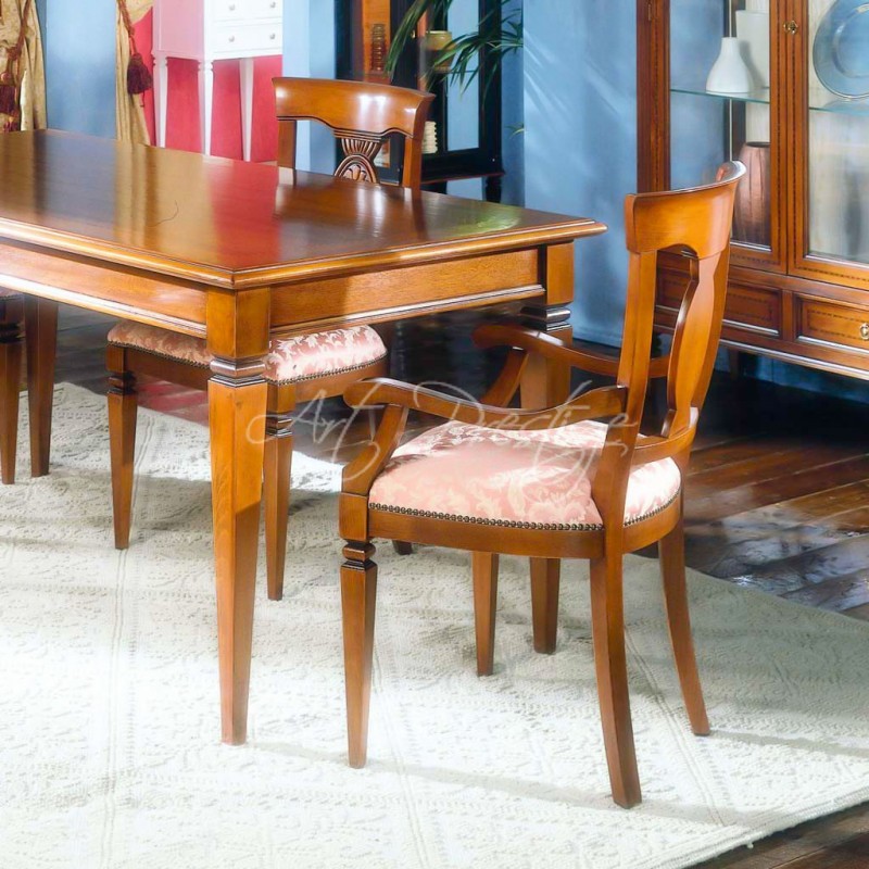 Art.832/GL Sedia classica fiore imbottita - immagine 3