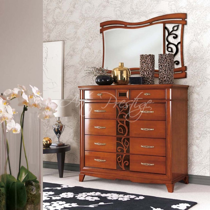 Art.3129 Mirror with floral fretwork - Image 3