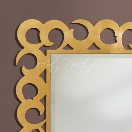Art.3196 Specchiera intaglio foglia oro - immagine 3