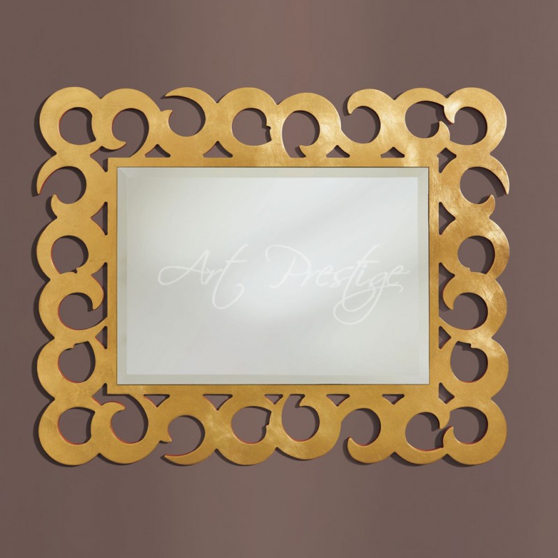 Art.3196 Specchiera intaglio foglia oro - immagine 5