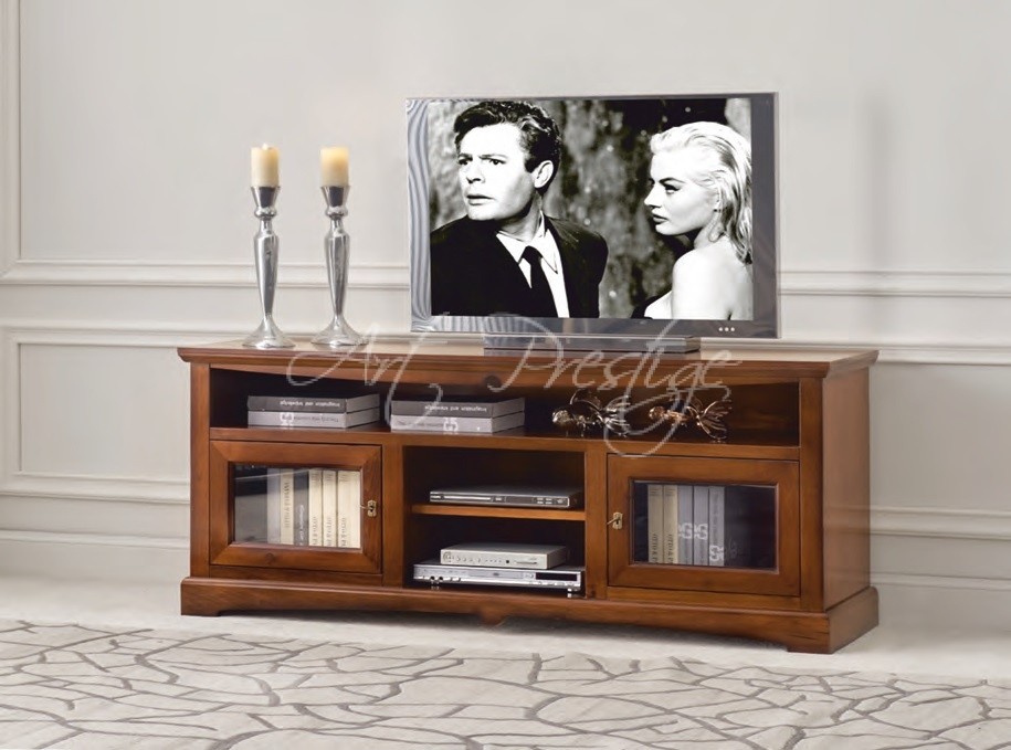 Art.60N Walnut colored modular TV stand - Image 2