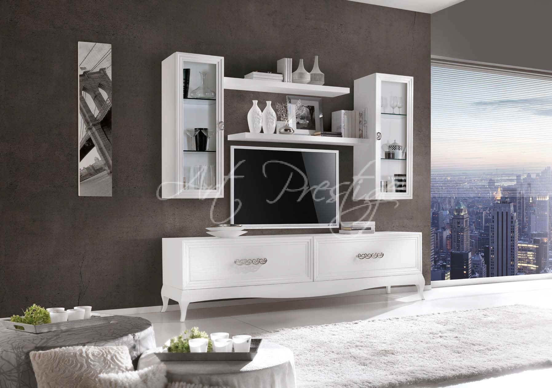 Art.30 Lipari parete tv a base con piedi