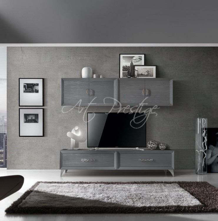 Art.37 Guglie tv wall chromed handles