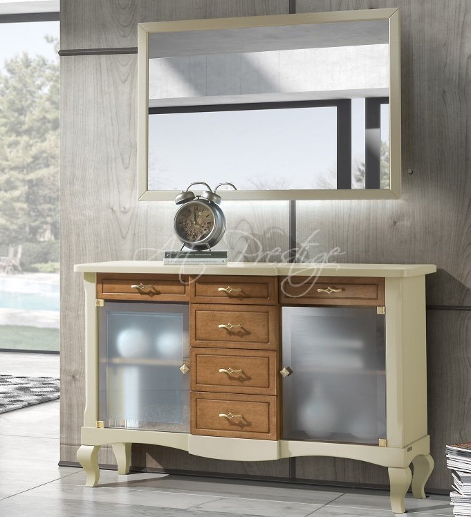 Art.H8430 Entrance sideboard with 2 glass doors