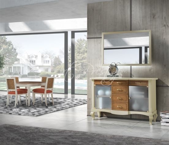Art.H8430 Entrance sideboard with 2 glass doors - Image 5