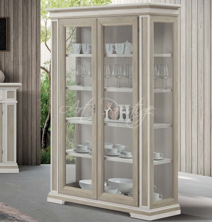 Art.205/GS Shabby display cabinet with two doors - Image 2