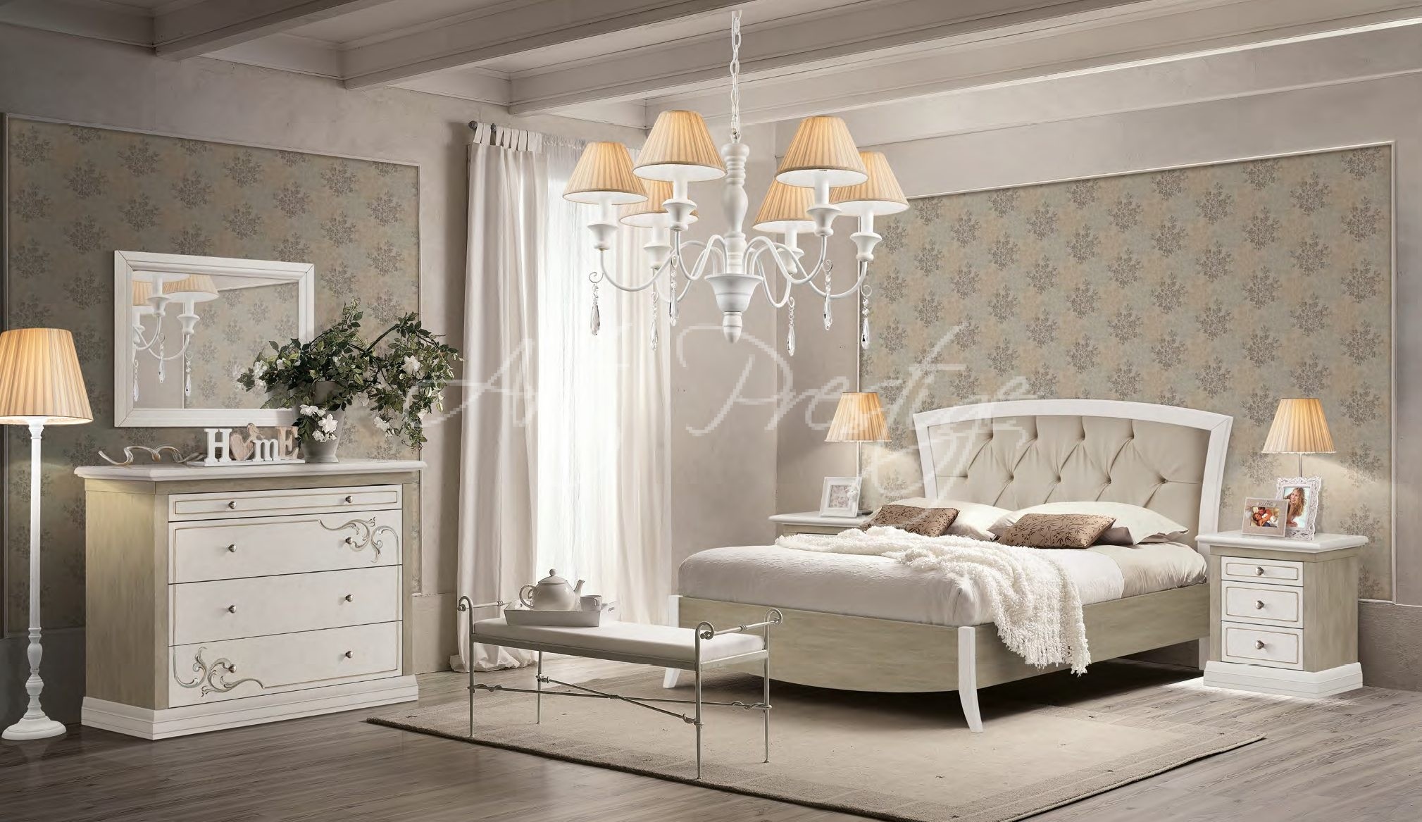 Camera da letto Shabby contemporanea - Art Prestige – Luxury Furniture