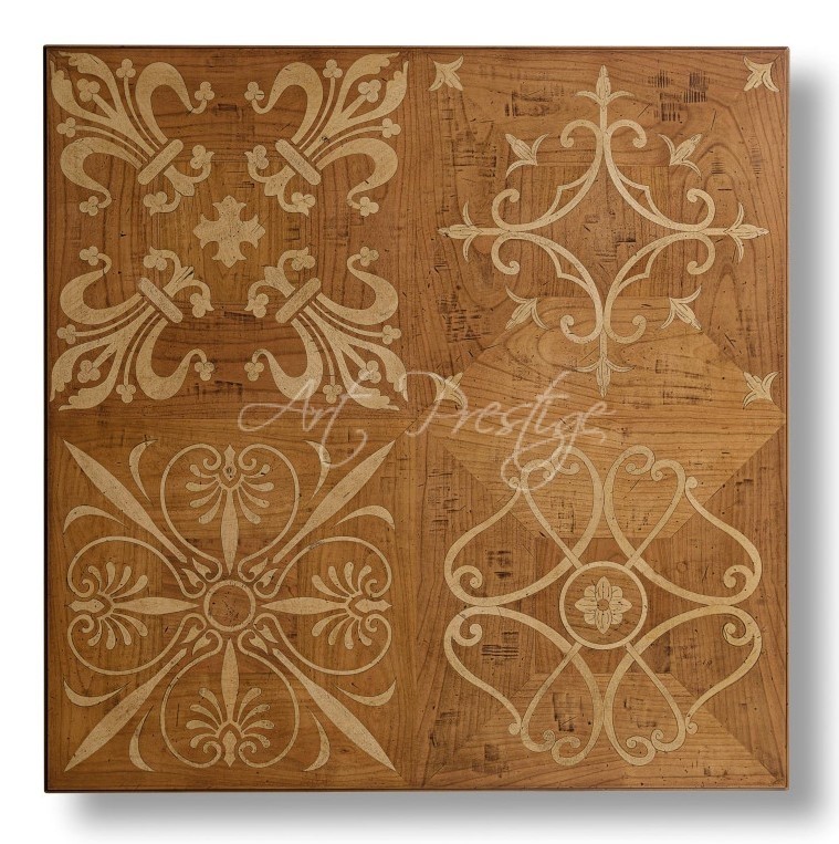 Art.H8190 Tavolo piano intarsiato Re Artu' - immagine 2