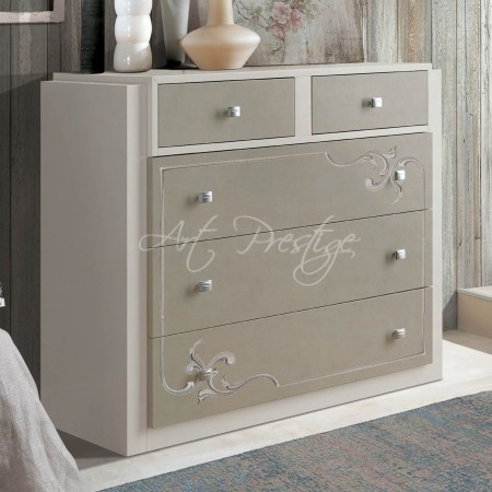 Art.672/GS Shabby dresser 5 drawers