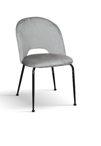 Art.2073 Sedia Lollo moderna imbottita in velluto