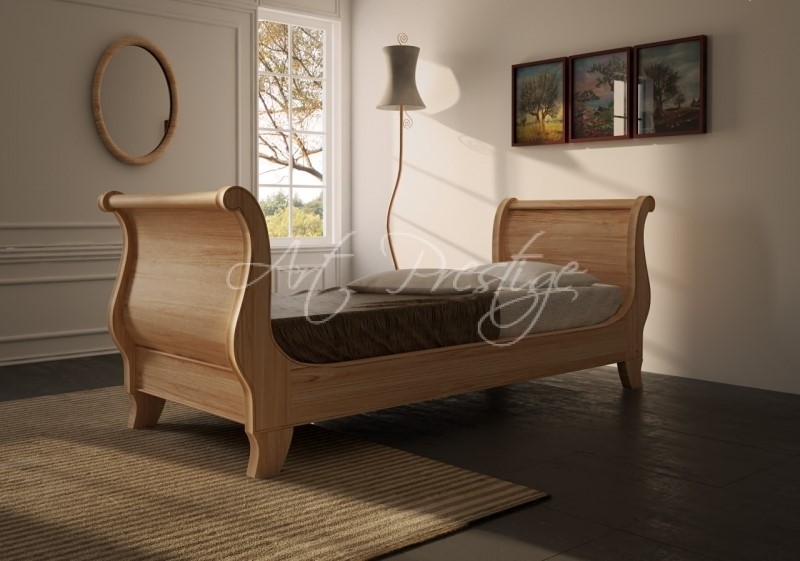 Art.12/A Letto a barca una piazza country-classico